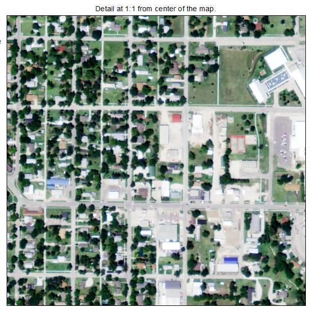 Marion, Kansas aerial imagery detail