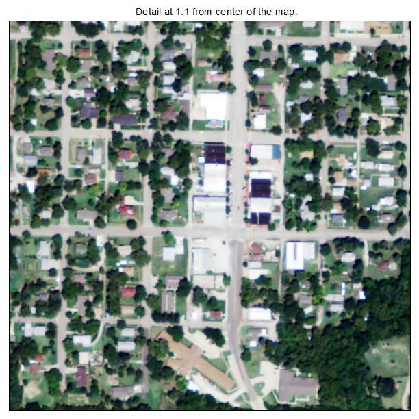 Marquette, Kansas aerial imagery detail