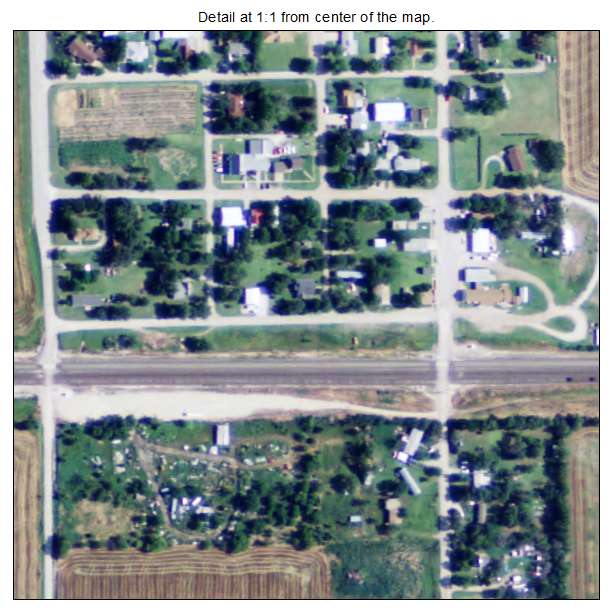 Mayfield, Kansas aerial imagery detail