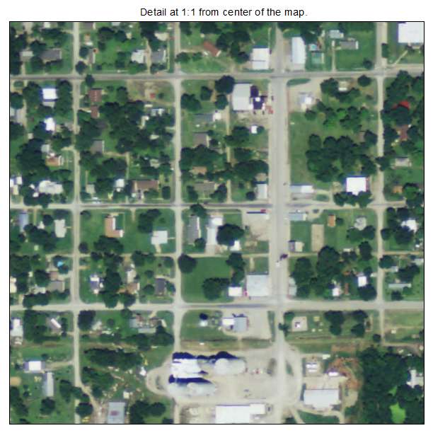McCune, Kansas aerial imagery detail