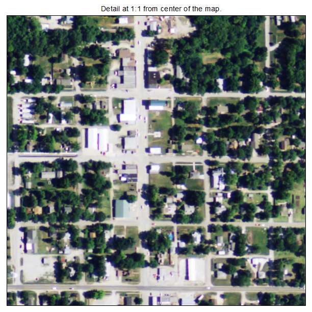 McLouth, Kansas aerial imagery detail