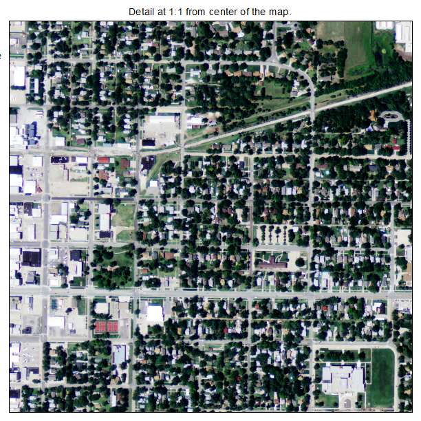 McPherson, Kansas aerial imagery detail