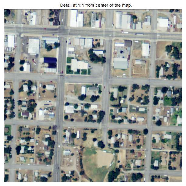 Meade, Kansas aerial imagery detail