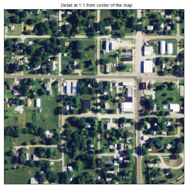 Melvern, Kansas aerial imagery detail