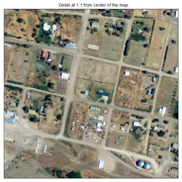 Menlo, Kansas aerial imagery detail