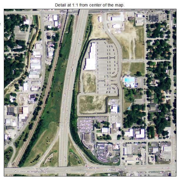 Merriam, Kansas aerial imagery detail