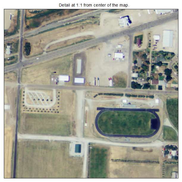 Montezuma, Kansas aerial imagery detail