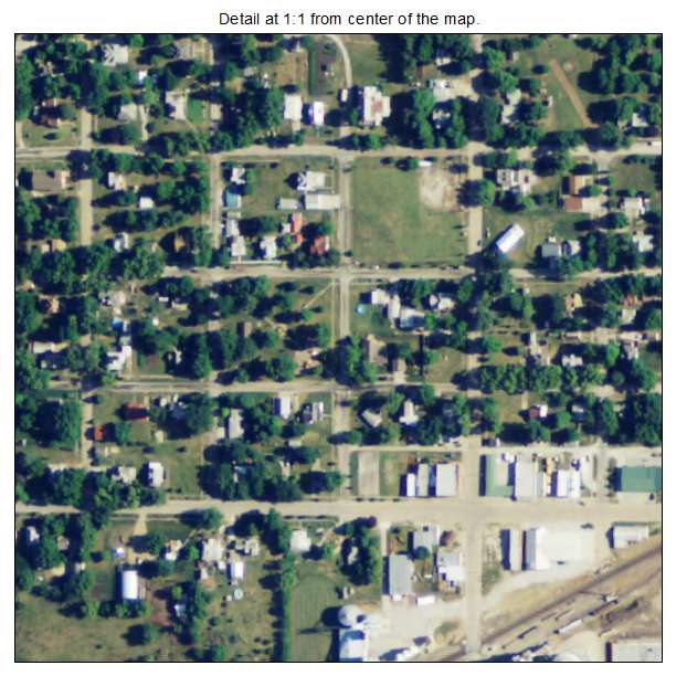 Morrill, Kansas aerial imagery detail