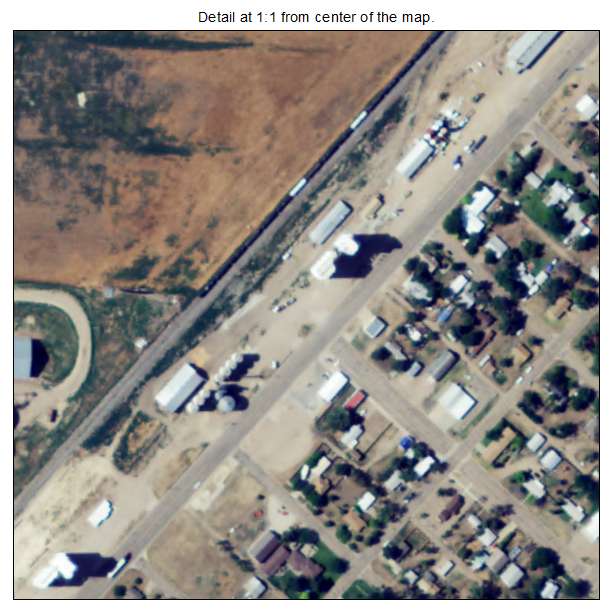 Moscow, Kansas aerial imagery detail