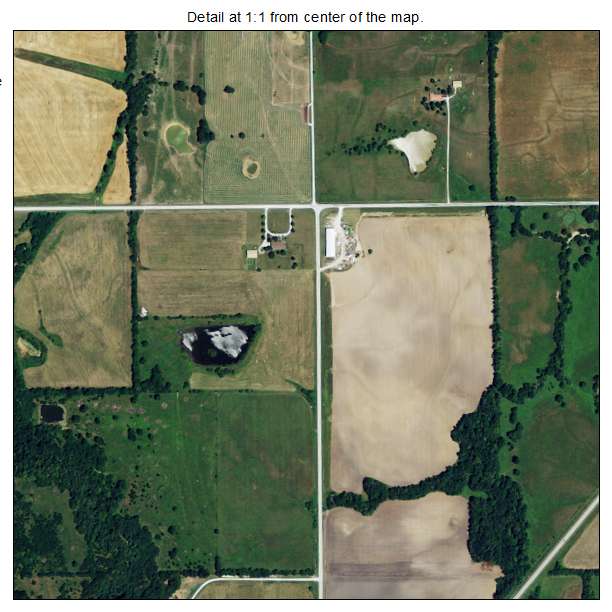 Mound City, Kansas aerial imagery detail