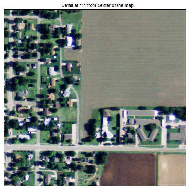 Mount Hope, Kansas aerial imagery detail