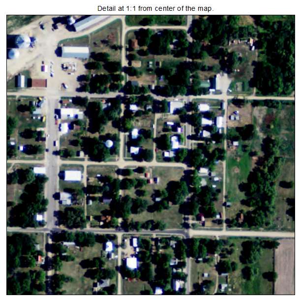 Narka, Kansas aerial imagery detail