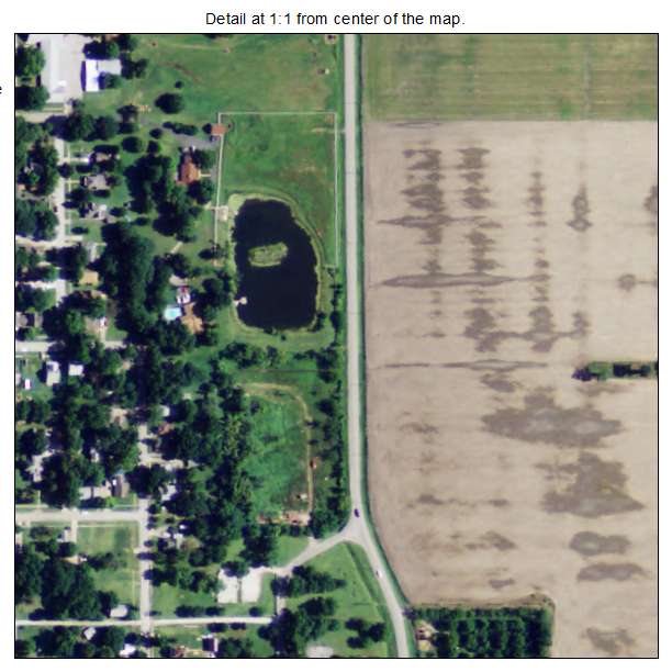 Neodesha, Kansas aerial imagery detail