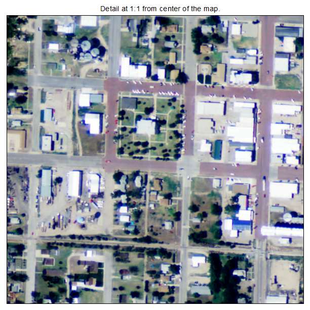 Ness City, Kansas aerial imagery detail
