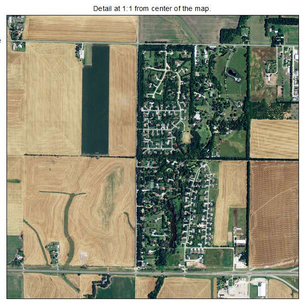 Newton, Kansas aerial imagery detail