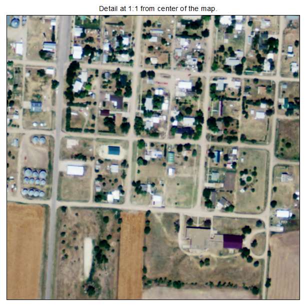 Norcatur, Kansas aerial imagery detail