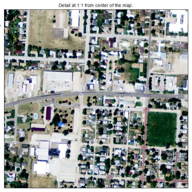 Norton, Kansas aerial imagery detail