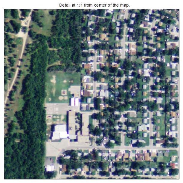 Oaklawn Sunview, Kansas aerial imagery detail