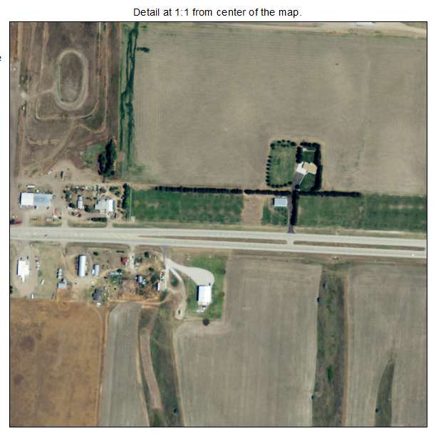 Oakley, Kansas aerial imagery detail