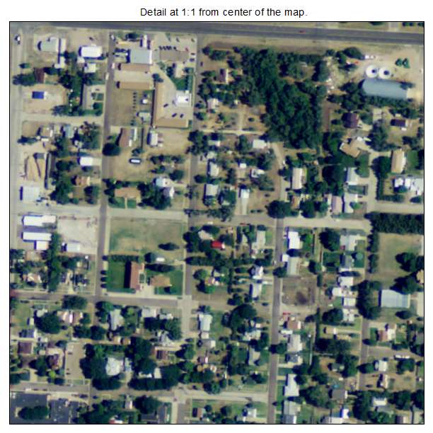 Oberlin, Kansas aerial imagery detail