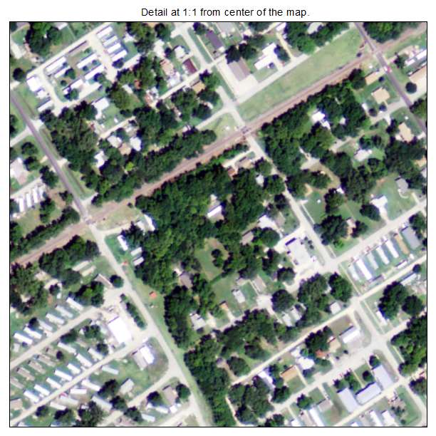 Ogden, Kansas aerial imagery detail