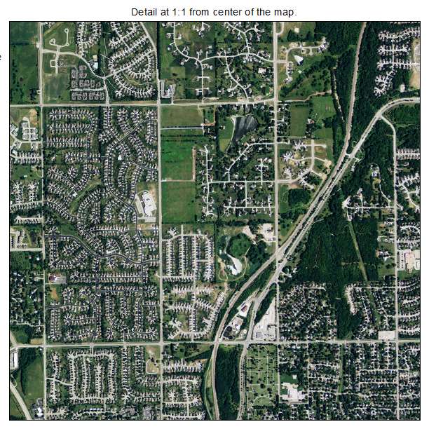Olathe, Kansas aerial imagery detail