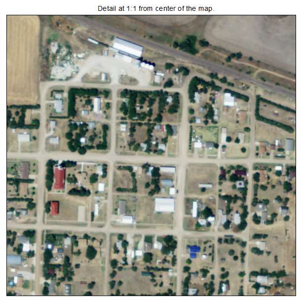 Olmitz, Kansas aerial imagery detail