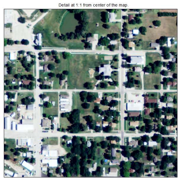 Olpe, Kansas aerial imagery detail