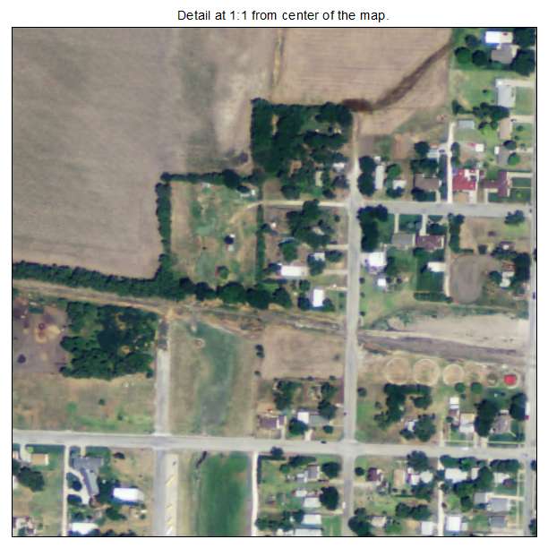 Osborne, Kansas aerial imagery detail