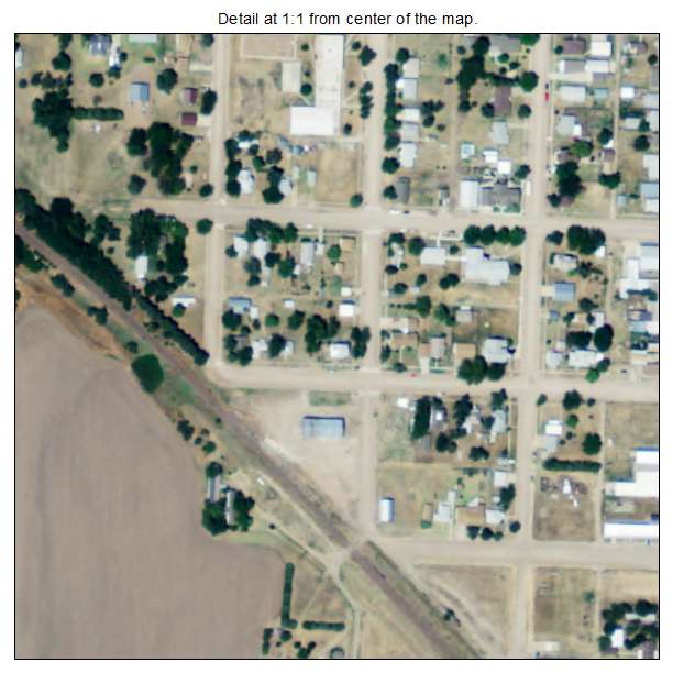 Otis, Kansas aerial imagery detail