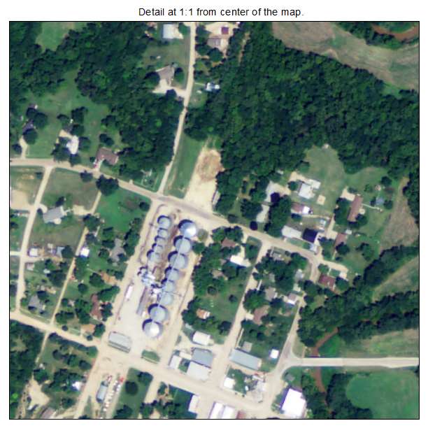 Palmer, Kansas aerial imagery detail