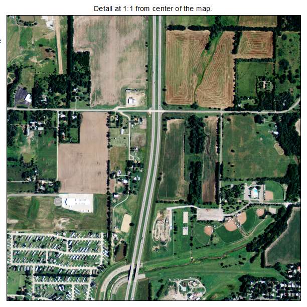 Park City, Kansas aerial imagery detail