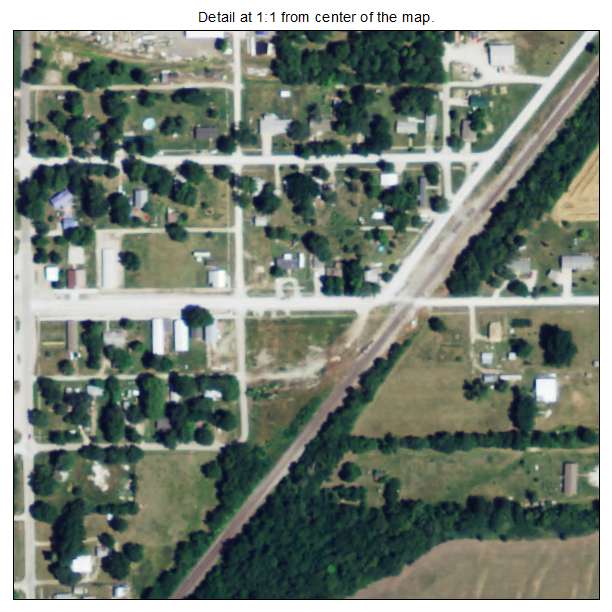 Parker, Kansas aerial imagery detail