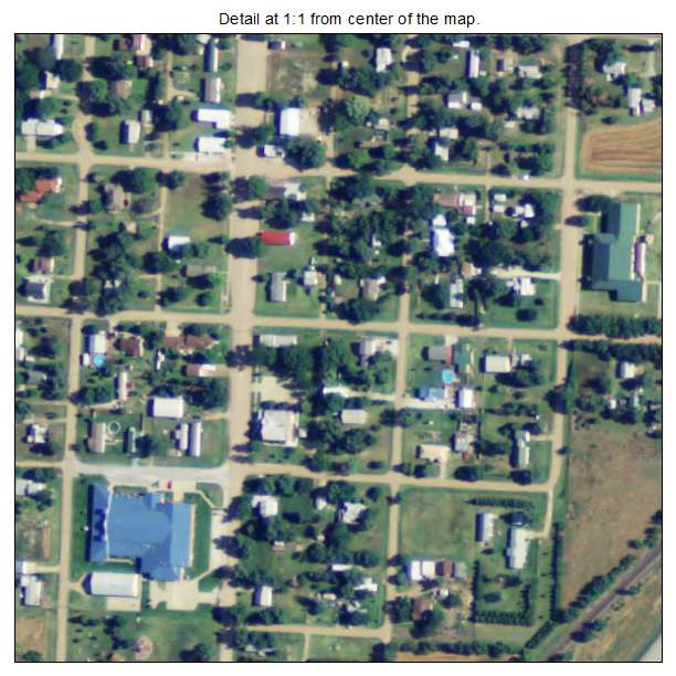 Partridge, Kansas aerial imagery detail