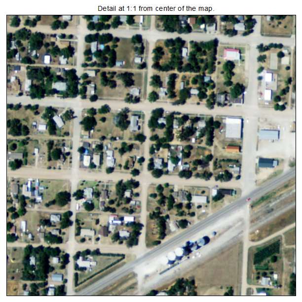 Pawnee Rock, Kansas aerial imagery detail