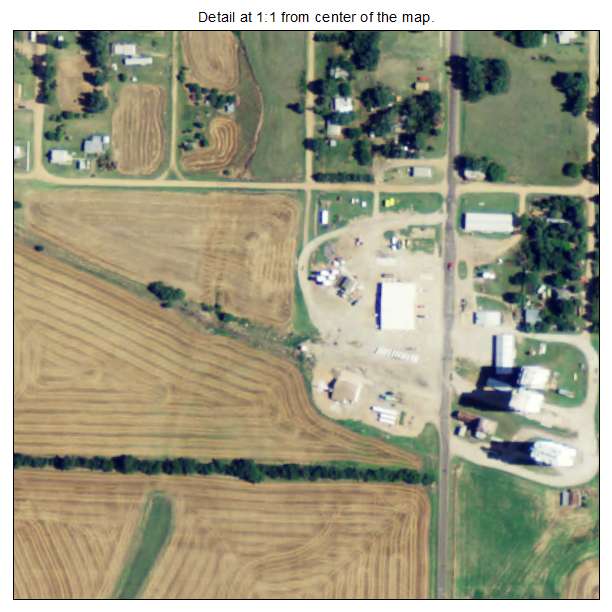 Penalosa, Kansas aerial imagery detail