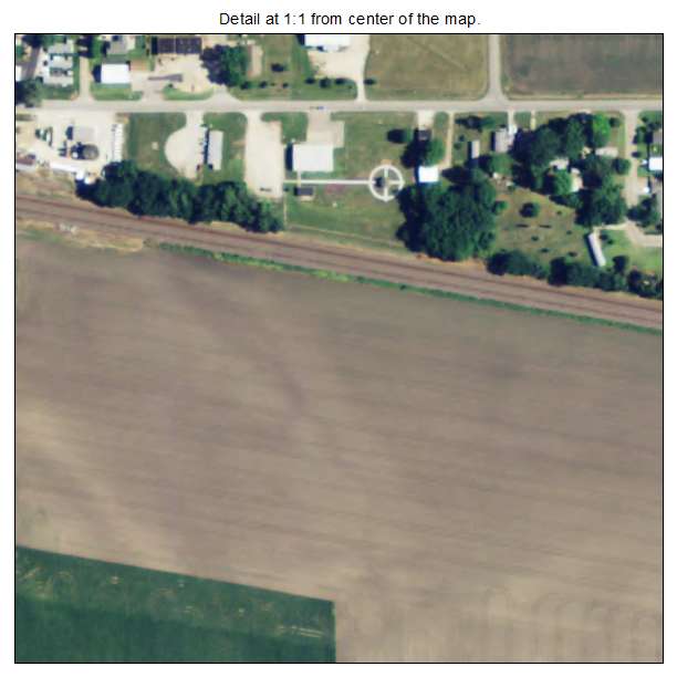 Perry, Kansas aerial imagery detail
