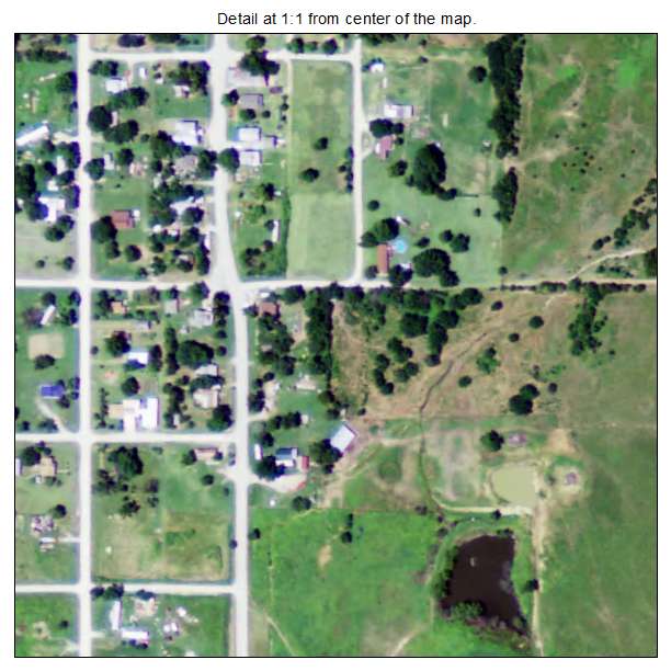 Peru, Kansas aerial imagery detail
