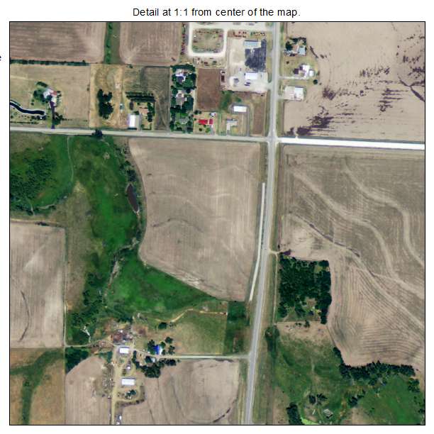 Plainville, Kansas aerial imagery detail