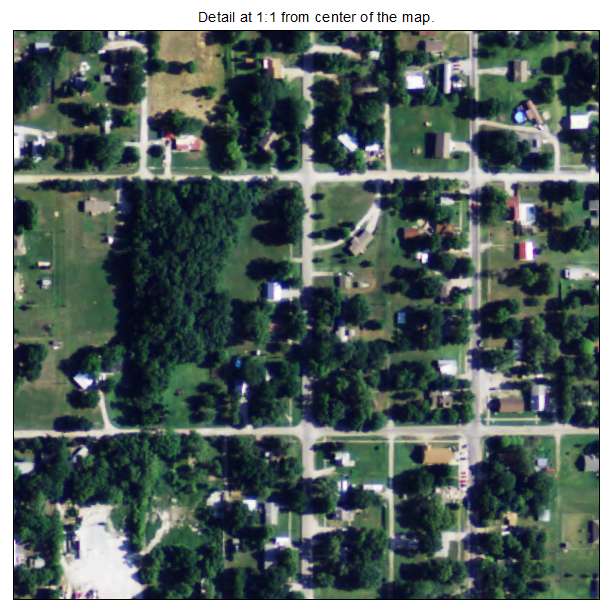 Pomona, Kansas aerial imagery detail