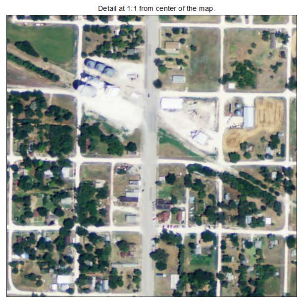Portis, Kansas aerial imagery detail