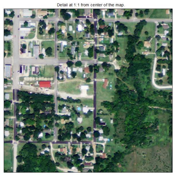 Potwin, Kansas aerial imagery detail