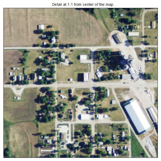 Powhattan, Kansas aerial imagery detail