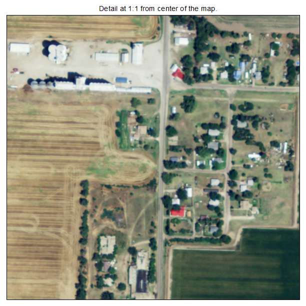 Radium, Kansas aerial imagery detail