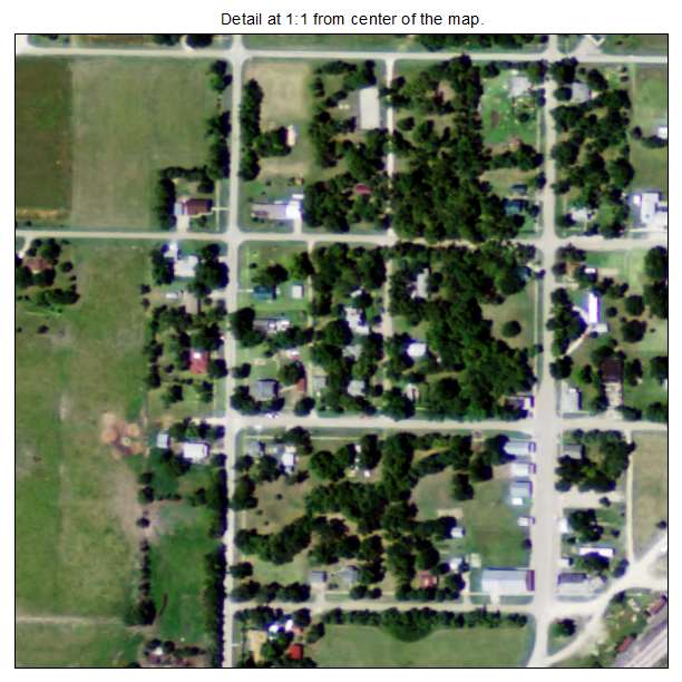 Ramona, Kansas aerial imagery detail
