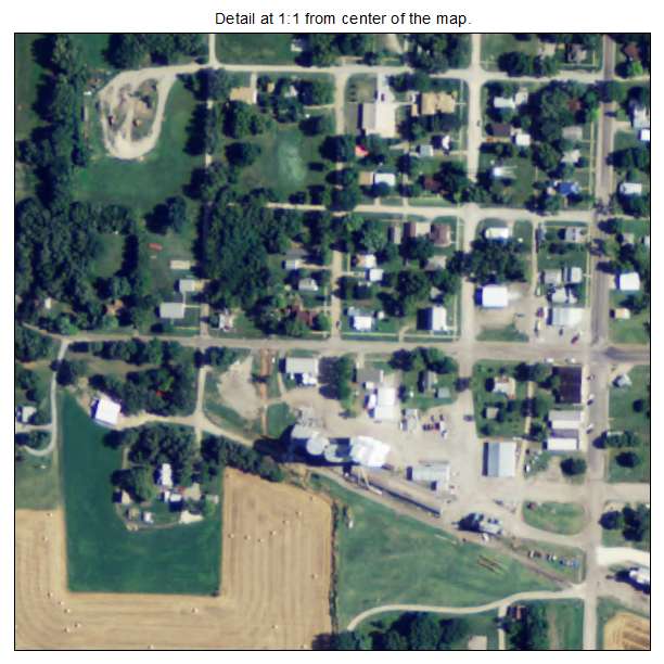 Randall, Kansas aerial imagery detail