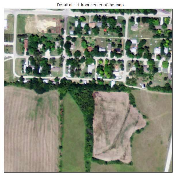 Randolph, Kansas aerial imagery detail