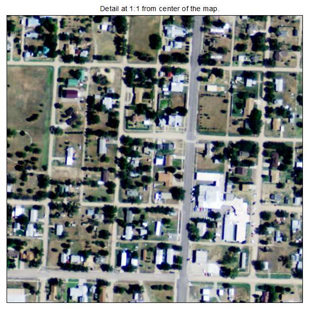 Ransom, Kansas aerial imagery detail
