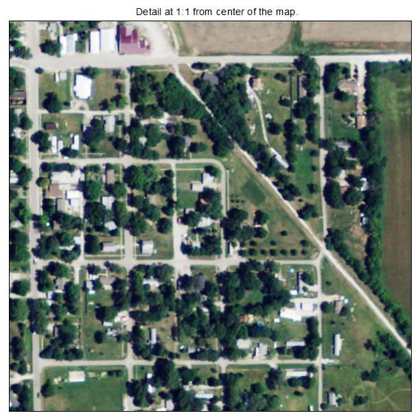 Rantoul, Kansas aerial imagery detail