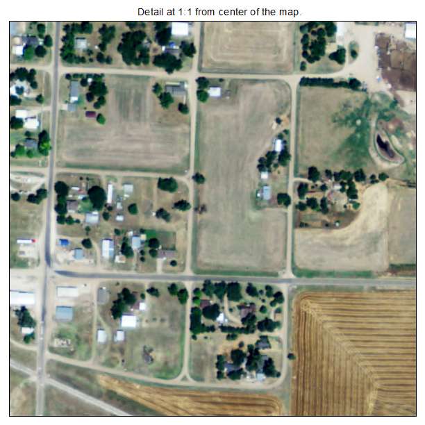 Raymond, Kansas aerial imagery detail